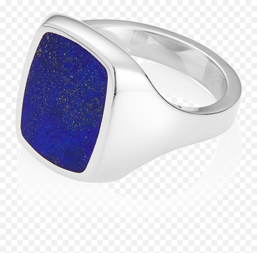 Stone Set Cushion Signet Ring Lapis Lazuli Platinum - Gold Png,Lapis Png