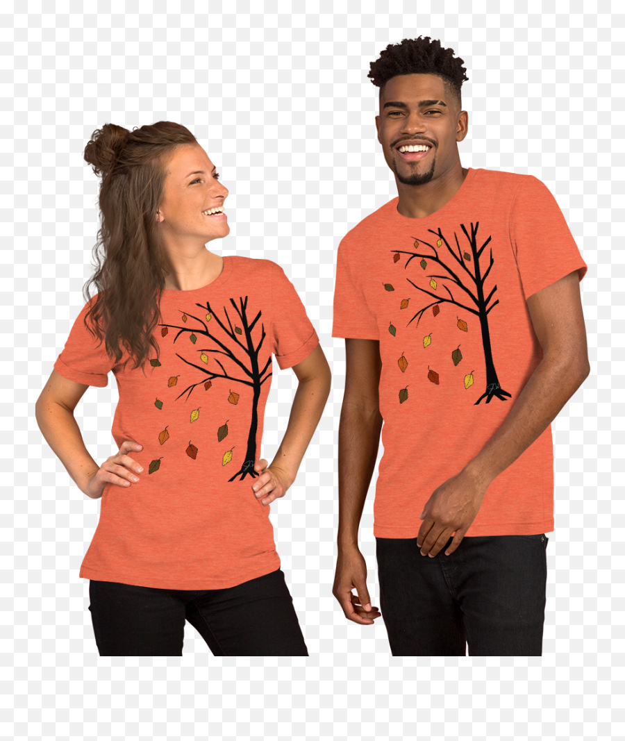Limited Edition Falling Leaves Unisex Tee Png Transparent