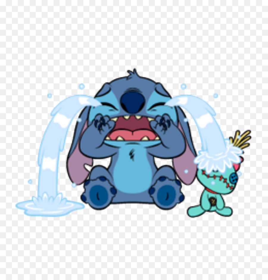 Crying Liloandstich Lilo Stich Fanart - Stickers Stitch Png,Stich Png