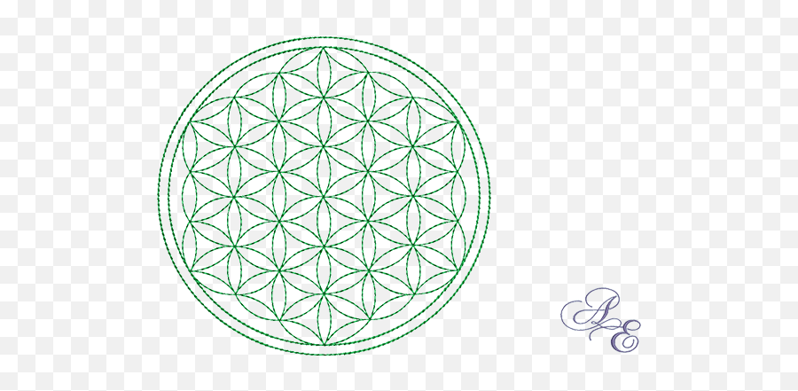 Art Of Embroidery - Flower Of Life Large Machine Flower Of Life Small Png,Flower Of Life Png