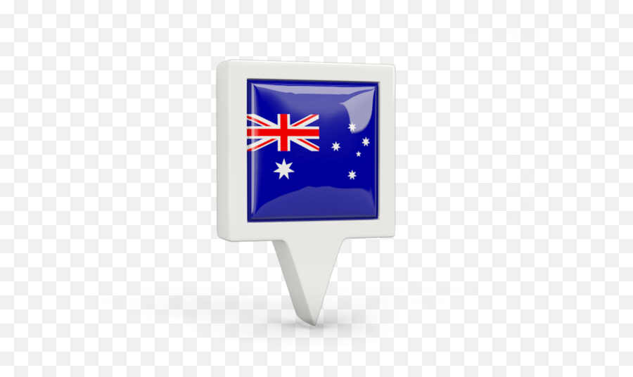 Square Pin Icon - Australia Flag Pin Icon Png,Australian Flag Png