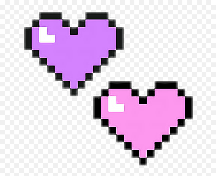 Hearts Pixel Pixelated Pastel Pink - Purple Pixel Heart Png,Pixel Heart Transparent
