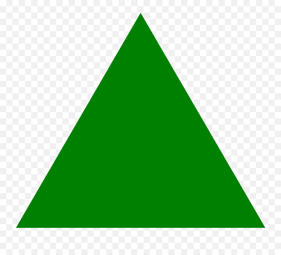 Green Triangle Icon - Triangle Shape Png,Triangle Png Transparent