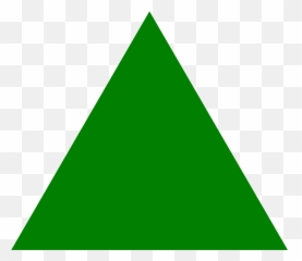 Green Triangle Icon - Shape png