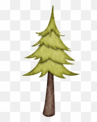 Evergreen Tree 1png Free - Woodland Clipart Png