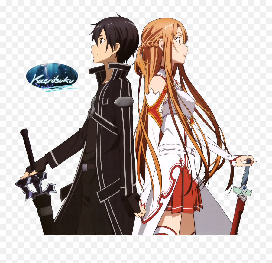 Download Sao Transparent Kirito Asuna Picture - Transparent Kirito And Asuna Png,Asuna Png