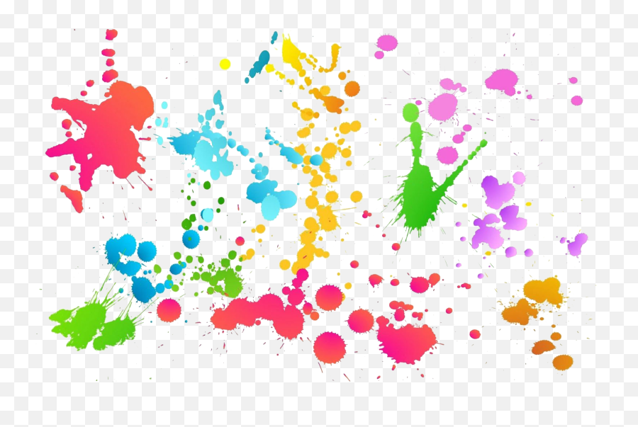Holi Color Png Transparent Images All - White Background Paint Splatter,Colores Png