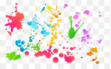 Holi Color Png Transparent Images All - White Background Paint Splatter