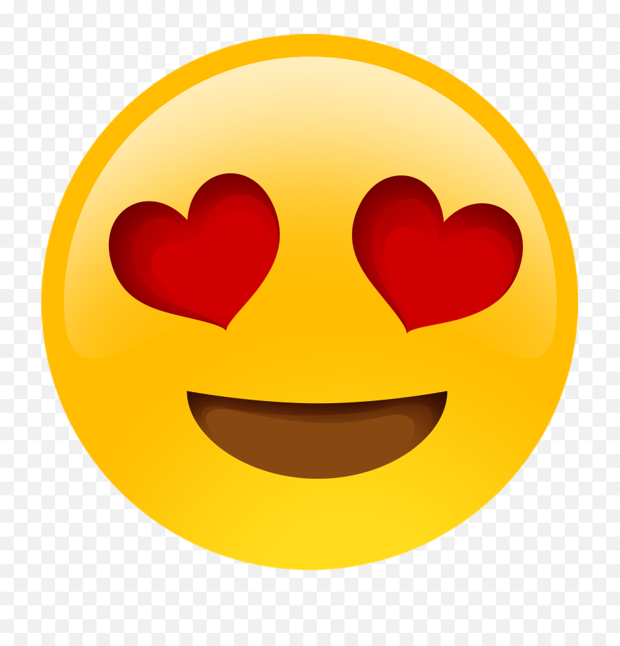 Download Heart Eyes Emoji Png - Emoji Heart Eyes Png,Emoji Hearts Transparent