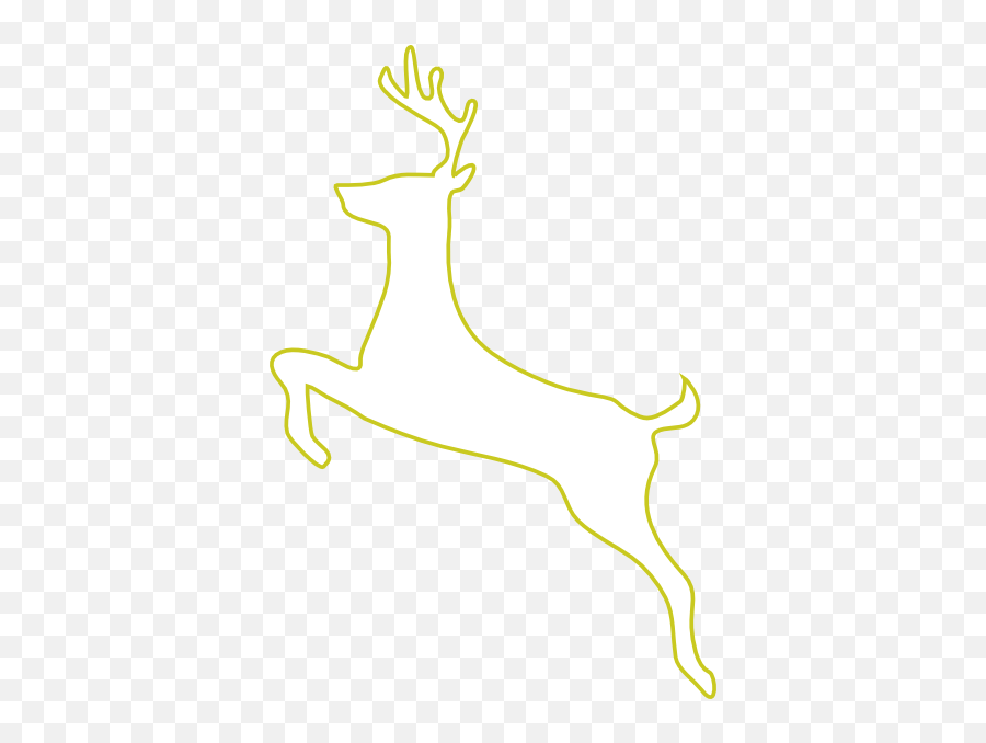 White Green Reindeer Png Clip Arts For Web - Clip Arts Free Reindeer Side View Outline,Reindeer Png