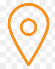 Map Navigation Gps Asset Location Pin Address Icon - Location Icon Orange Png