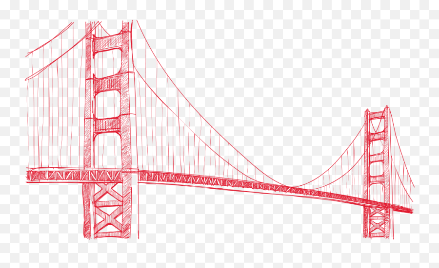 Golden Gate Bridge - Golden Gate Bridge Png,Bridge Clipart Transparent