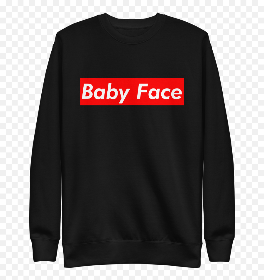 Black Baby Face Sweatshirt Adam Kownacki - Sweater Png,Baby Face Png