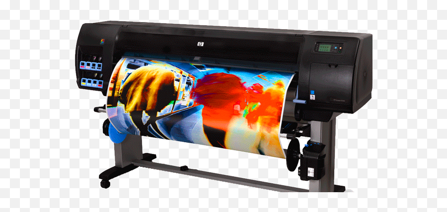Download Large Format Printer - Hp Designjet Z6200 Png,Printer Png
