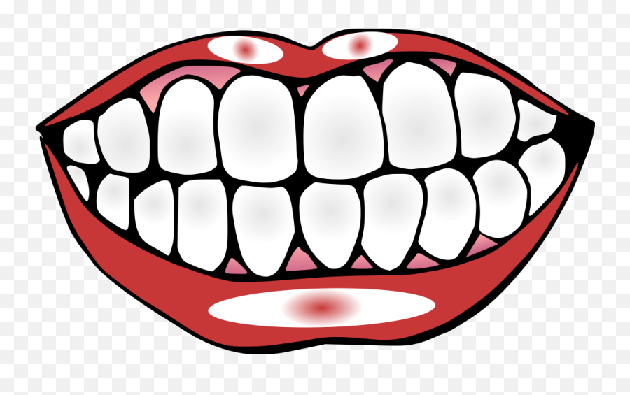 Mouth And Teeth Png Svg Clip Art For - Boca Con Dientes Dibujo,Smile Mouth Png