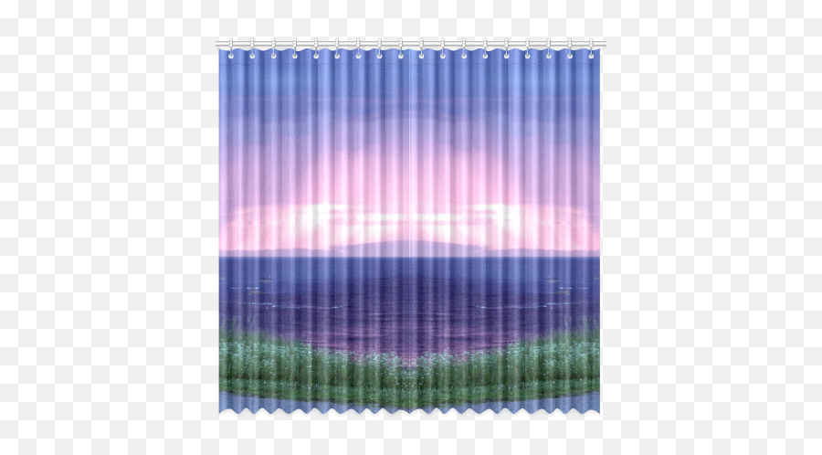 Purple Rain Window Curtain 50x96two Piece Id D204329 - Window Blind Png,Rain On Window Png