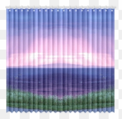 Purple Rain Window Curtain 50x96two Piece Id D204329 - Window Blind Png,Rain On Window Png
