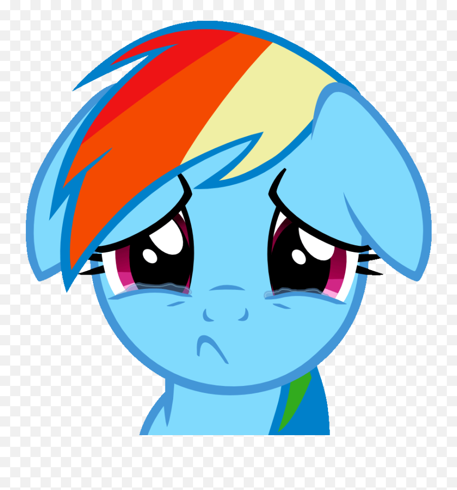 Top Emoji Sad Face Stickers For Android U0026 Ios Gfycat - Sad Rainbow Dash Png,Sad Face Emoji Transparent