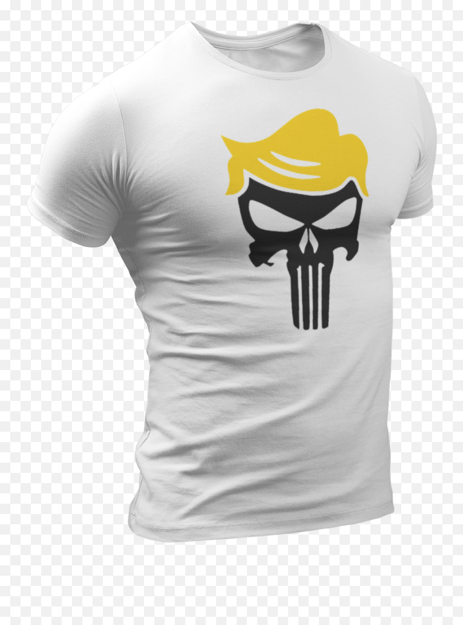 Trump Punisher Skull Tee - Biker T Shirts Hells Angels Png,Trump Punisher Logo