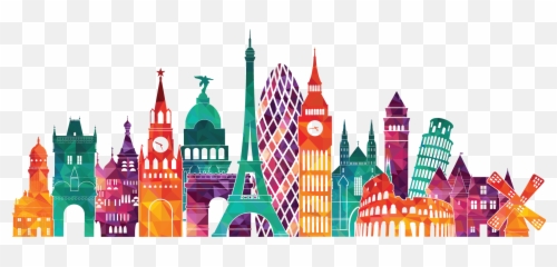 Replacement Ink Cartridges - Europe Skyline Png