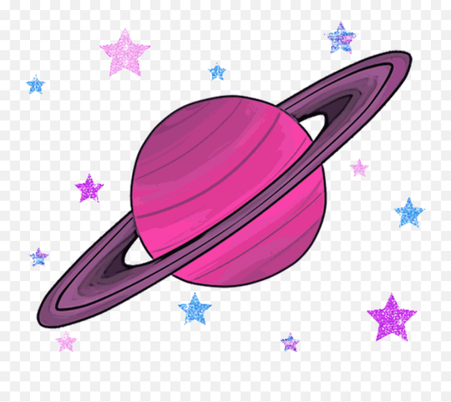 Planet Clipart Tumblr - Aesthetic Saturn Png,Planet Transparent