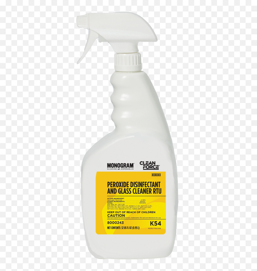 Monogram Clean Force Peroxide - Keystone Peroxide Disinfectant And Glass Cleaner Png,Windex Png