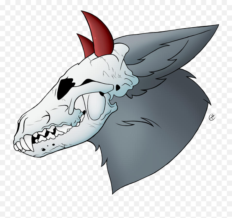 Skull Wolf - Mythical Creature Png,Wolf Skull Png