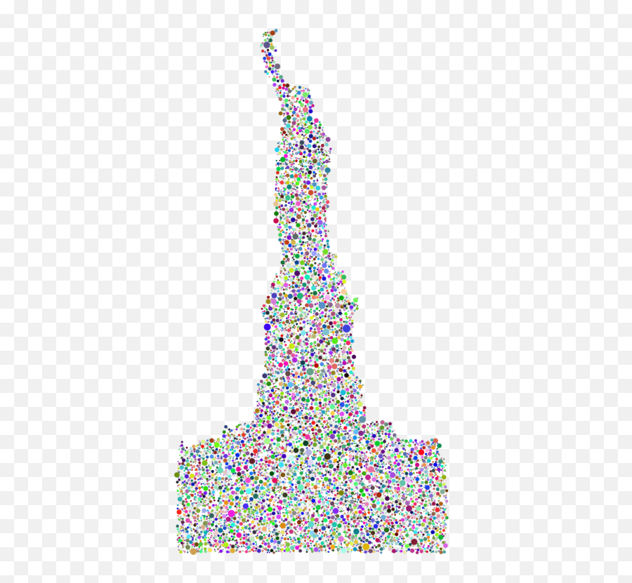 Pink Christmas Decoration Dress Png - Dot,Statue Of Liberty Silhouette Png