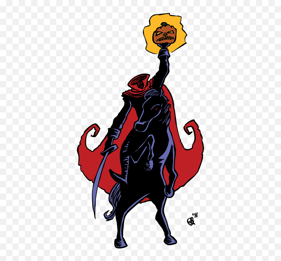 Download Hd Headless Horseman Png - Headless Horseman Sleepy Hollow Cartoon,Headless Horseman Png