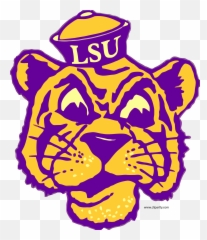 Lsu Tiggers Logo Clip Art Clipart Png - Old Lsu Tiger Logo,Lsu Logo Png