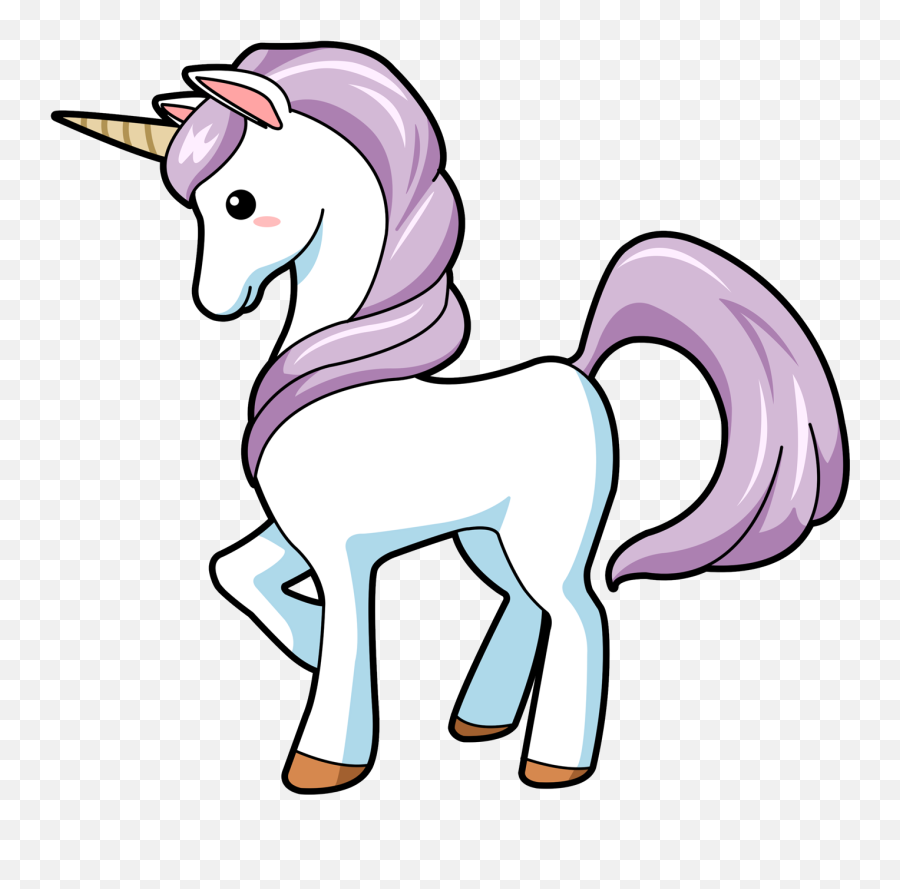 Animated Unicorn - Cute Unicorn Clipart Png,Transparent Unicorn