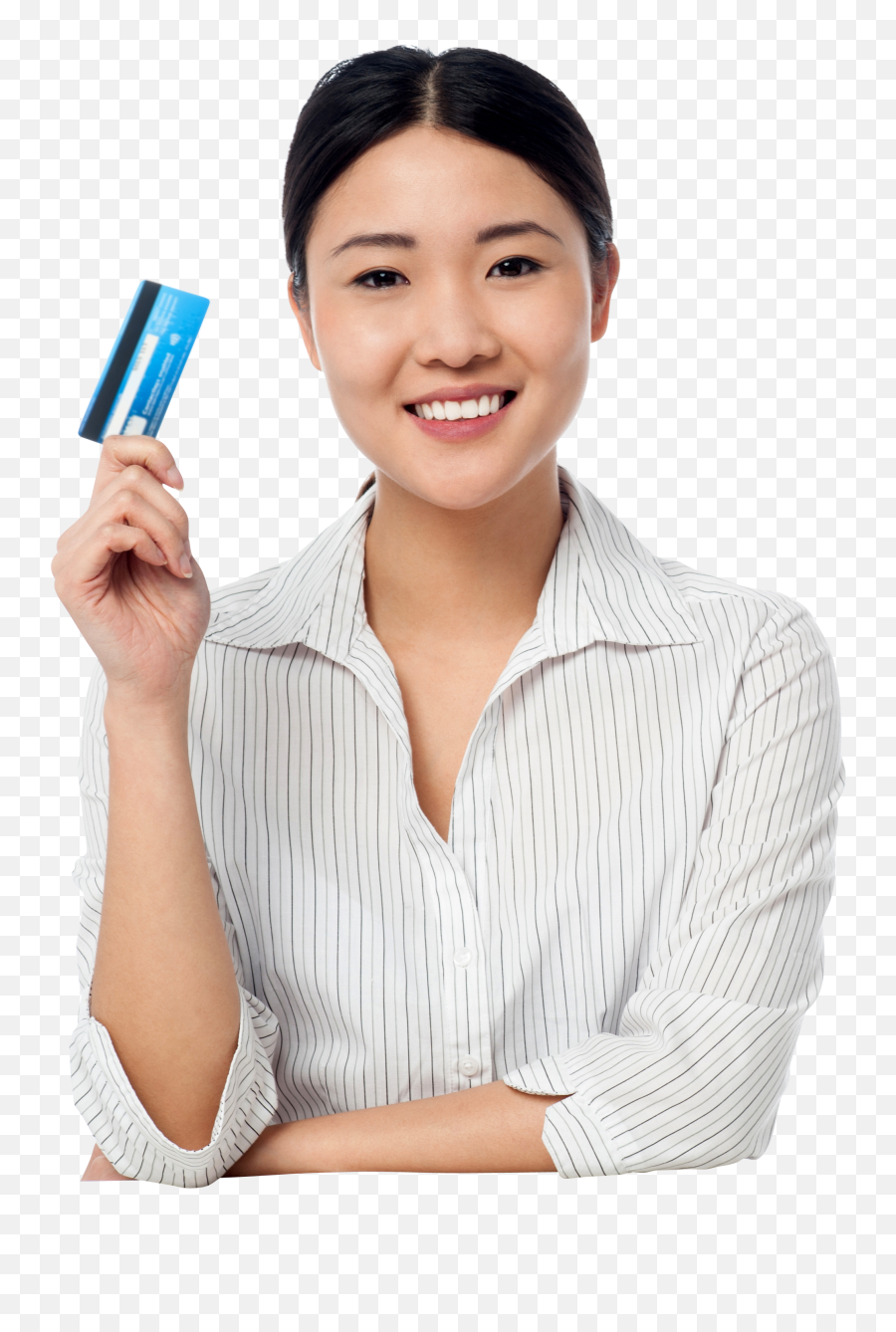Women Holding Credit Card Png Image - Woman Holding A Credit Card,Credit Card Png