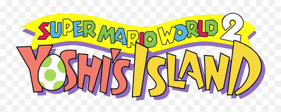 Download Super Mario World 2 Logo - Super Mario World 2 Yoshis Island Logo Png,Mario Logo Transparent
