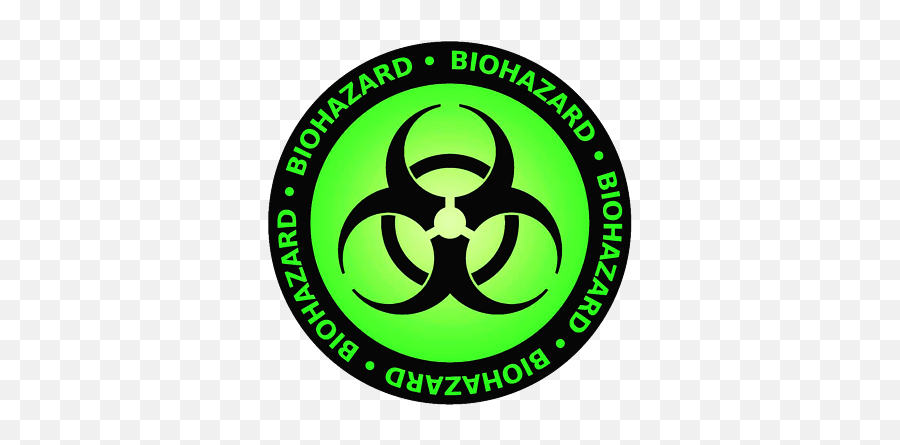 Biohazard Radioactive Waste Symbol Corona Sticker Laptop Skin Bumper Decal S24 Ebay - Blue Biohazard Png,Nuclear Waste Icon