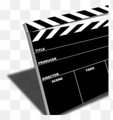 Scene Slate Svg Vector Clip Art - Clipart Transparent Background Movie Logo Png