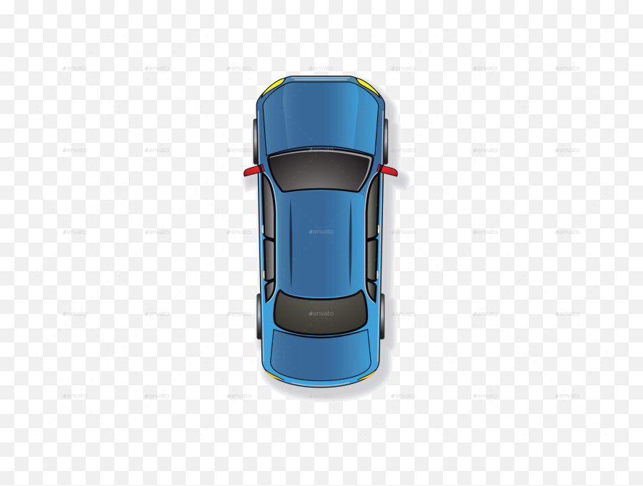 Car Top View Vector - Vector Car Top View Png,Blue Car Png