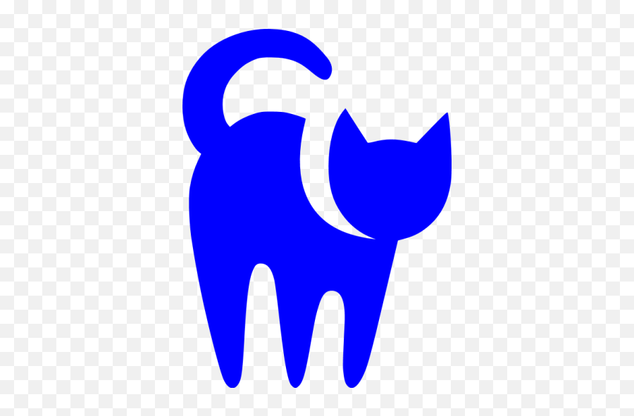 Blue Cat Icon - Transparent Background Cat Icon Png,Kitty Icon