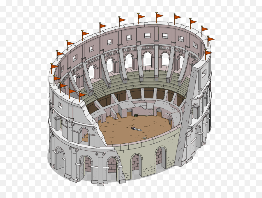Rome Clipart Colosseum Logo - Simpsons Tapped Out Colosseum Png,Colosseum Png
