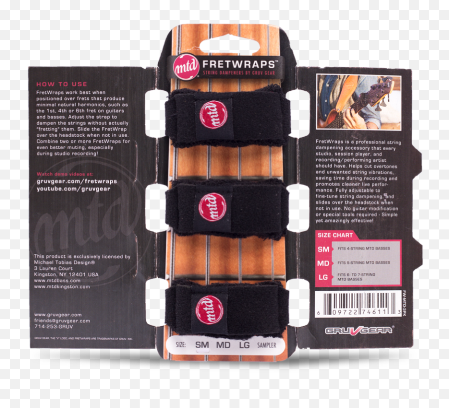 Fretwraps String Muters 3 - Pack Gruv Gear Png,Kiesel Icon Bass Youtube