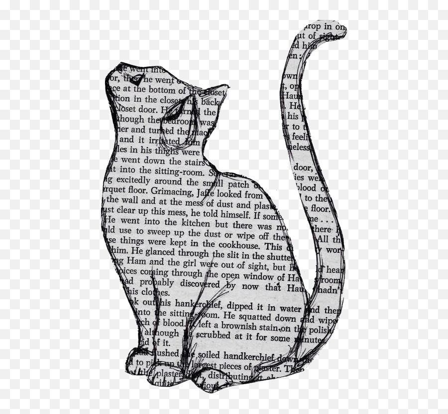 Transparent Quote - Newspaper Art Cat Png,Tumblr Transparent