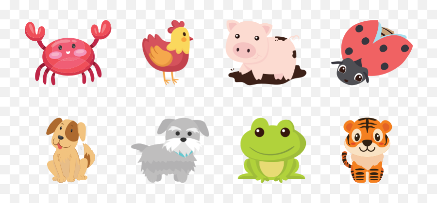 Various Animals - Openclipart Happy Png,Cute Animal Icon