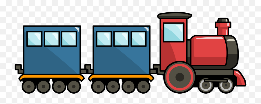 Clipart Of Rail - Toy Train Transparent Background Train Clipart Png,Train Transparent Background