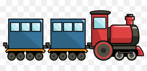Clipart Of Rail - Toy Train Transparent Background Png