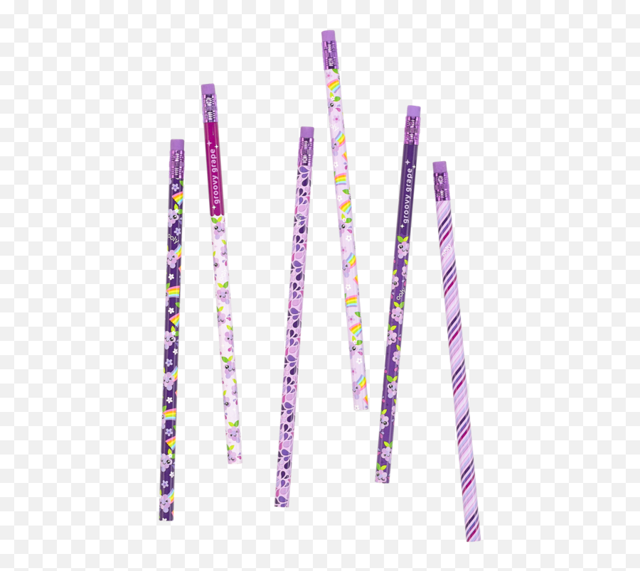 Grape Scented Pencils 6 - Pack New Pencil Png,Purple Icon Tumblr