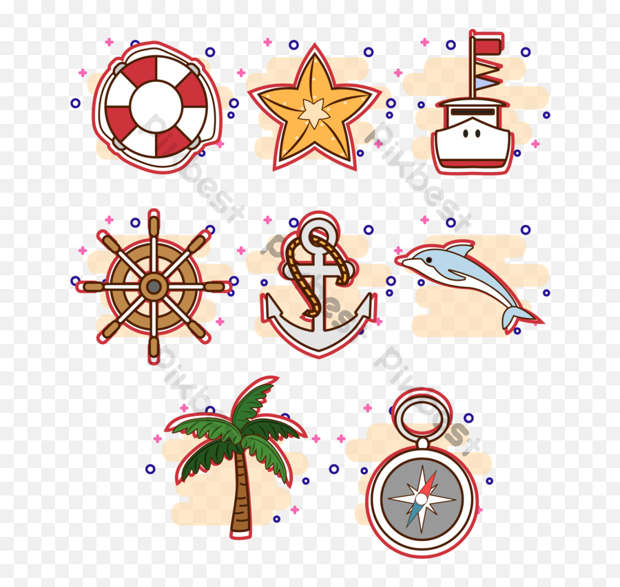 Marine Icon Ai Free Download - Pikbest Vertical Png,Ocean Icon