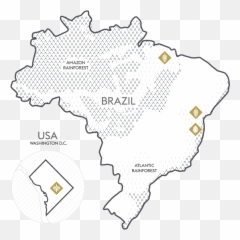 Harper Macaw - Dark Chocolate Mapa Do Brasil Branco Fundo Preto png