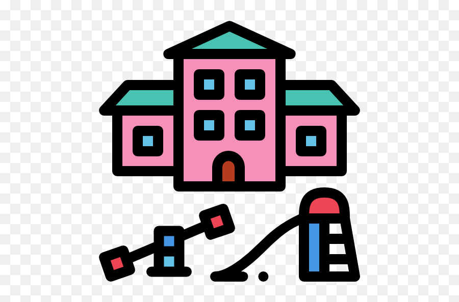 Kindergarten - Free Buildings Icons Downsizing Icon Png,Code Icon Bbm