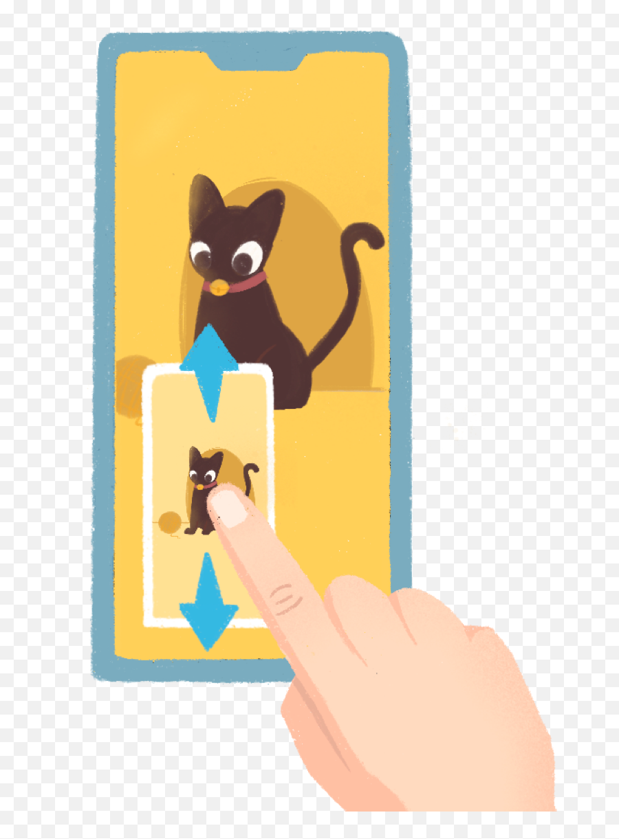 Easy Gestures To Capture Screenshots Huawei Support - Black Cat Png,Pentakill Icon