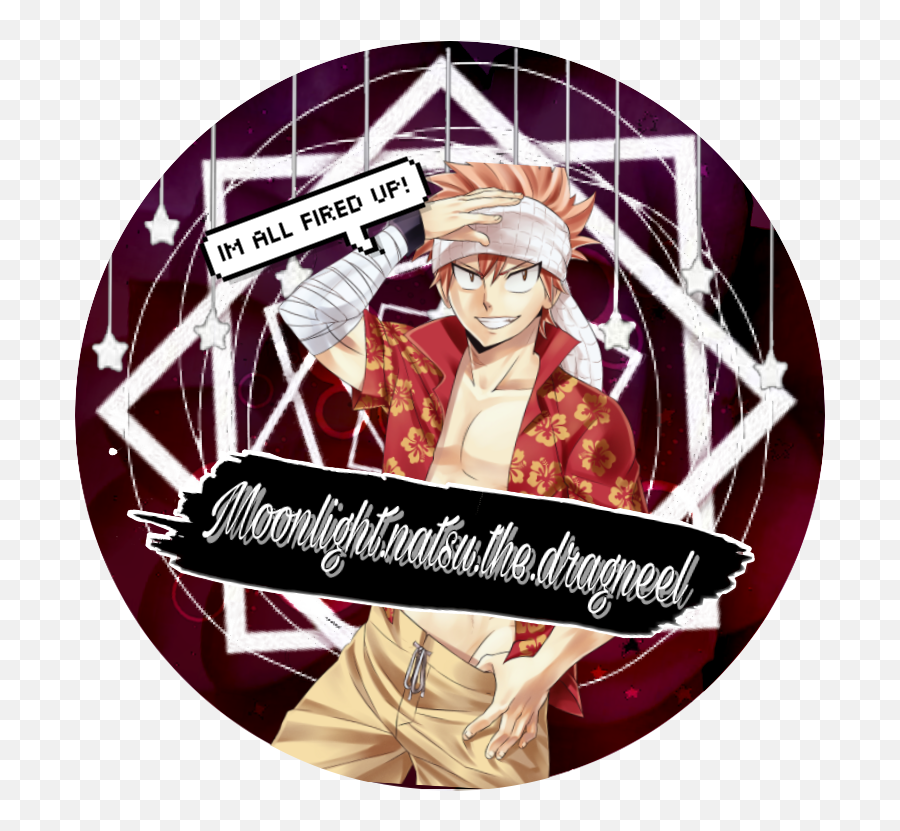 Icon Natsu Purple Red Drunkicon Sticker By Smolotaku Png Dragneel