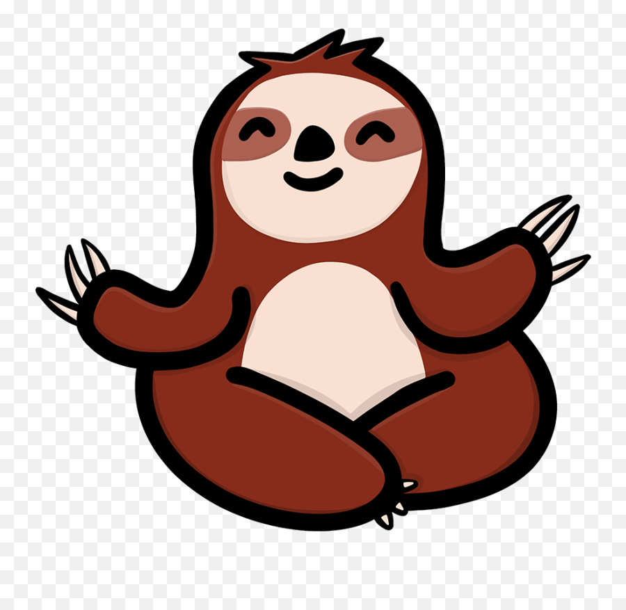 Contact U2013 Shirtpugcom - Sloth Cute Cartoon Transparent Png,Sloth Png